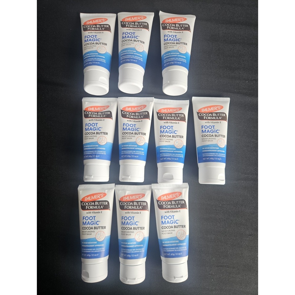 Palmer's Foot Magic Cocoa Butter Foot Balm 10 Pack 2.1 oz Vitamin E Dry Heel...
